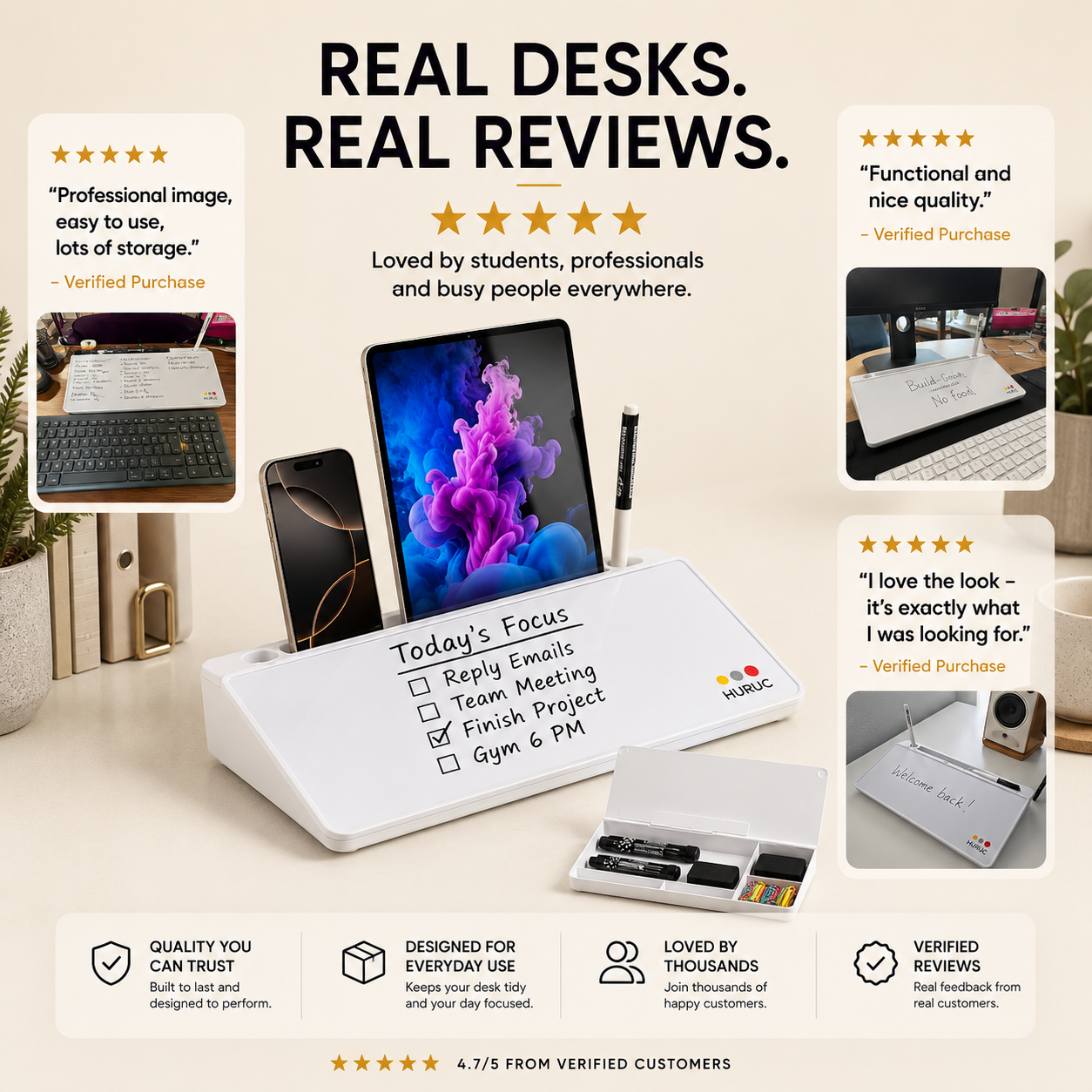 Desktop Buddy – Desk Organizer